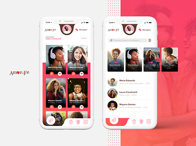 Amor & Fé App android fé ios love mobile ui