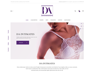 Interface DA Intmates body intmates lingerie ui ux website