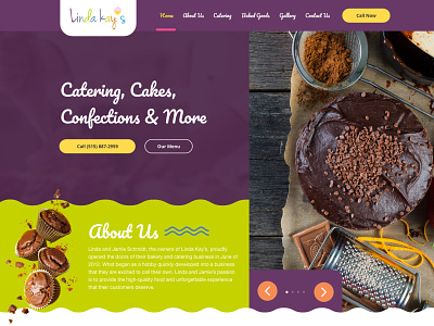 Linda Kays cakes catering confections ui web