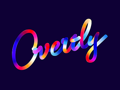 Overtly 3d cinema 4d lettering photoshop type typography