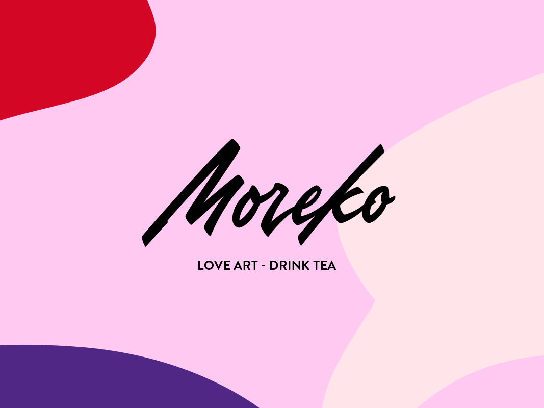 Moreko Tea branding brush custom handwritten illustration lettering logo package packaging packaging design type typography