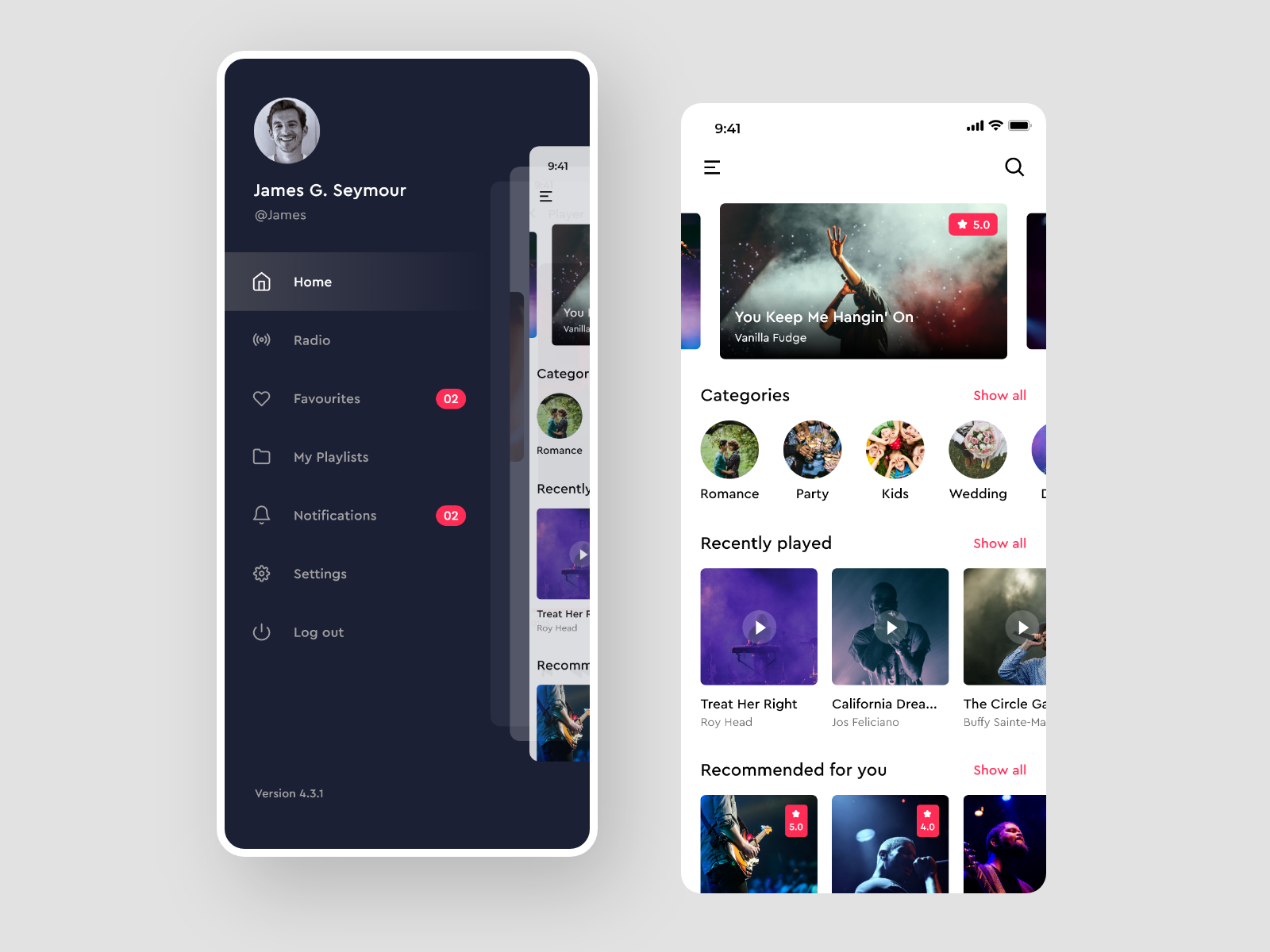 Music App by Anuj Agrawal on Dribbble