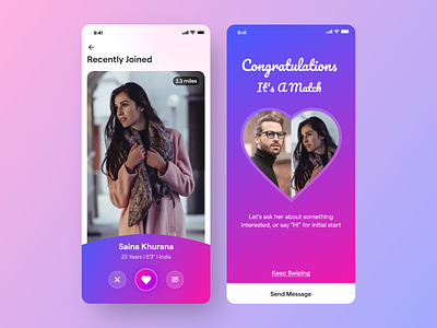 Catch App adobe xd app app design date dating dating app design finder love matching message mobile app design partner social app thank you tinder typography ui ui design valentine