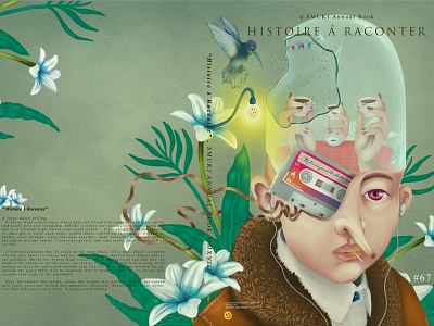 histoire a raconter illustration  annual book cover