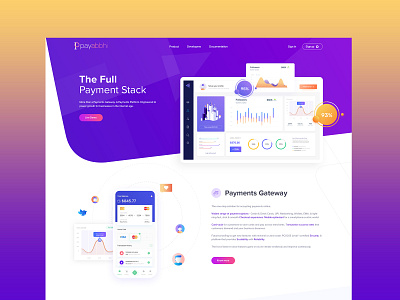 Payment gateway Home Page Design