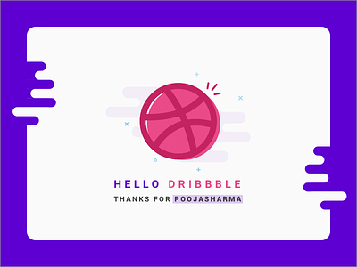 Hello Dribbble! debutshot dribbble icon