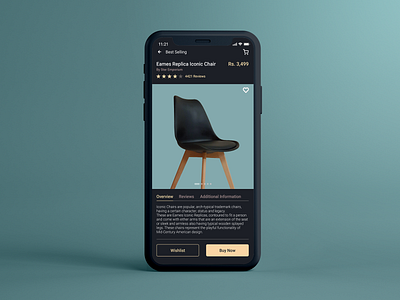 Furniture App Product Details Page app design furniture furniture app furniture design furniture store furniture website icon illustration art minimal typography ui ux vector web