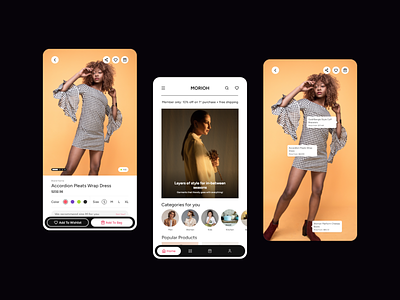 Morioh Fashion Ecommerce adobe android app design apple clothing creative design ecommerce fashion human interface design material io shopping suggested styles ui ux