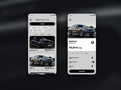 Car rental app