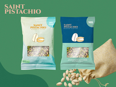 Saint Pistachio branding packaging pistachio