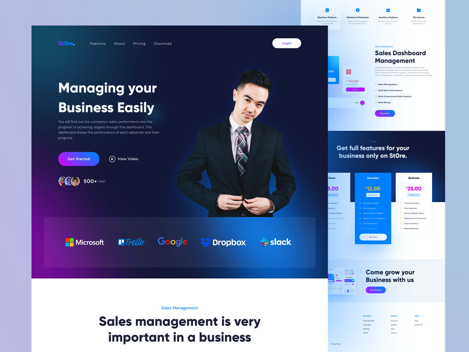 St0re. - Landing Page by Fariz Al 👋 on Dribbble