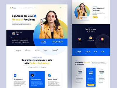 Finance - Financial Agency Landing Page design finance financial financial agency landing landing page landing page design landingpage web web design