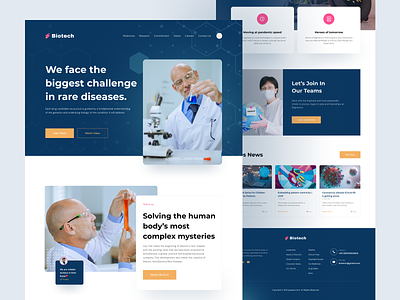 Biotech - Biotechnology Landing Page biotech biotechnology biotechnology landing page chemical design kimia landing landing page landing page design landingpage technology web web design