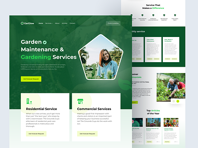 Garglow - Gardening Landing Page by Fariz Al Faridli 👍 for 10am Studio ...