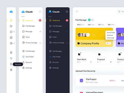 Claude - Big Data Storage System by Fariz Al 👋 for 10am Studio on Dribbble