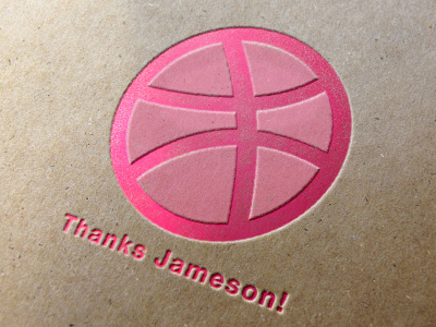 Thank you, Jameson Rodriguez debut dribbble invite jameson logo pressed thank you thanks twan vosters