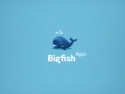 Bigfish Apps Logo app bigfish apps fish logo whale