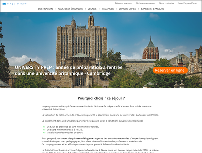Pre - University learning design flat minimal typography ui ux website