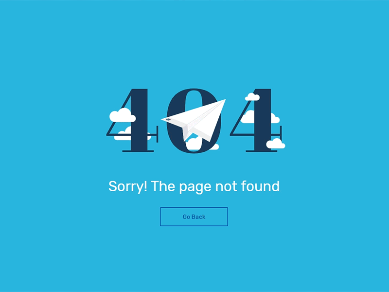 Whoops 404 error page!