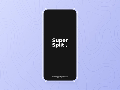 SuperSplit - Splash screen exploration animation branding delight design logo lottie motion design motion graphics splash screen ui
