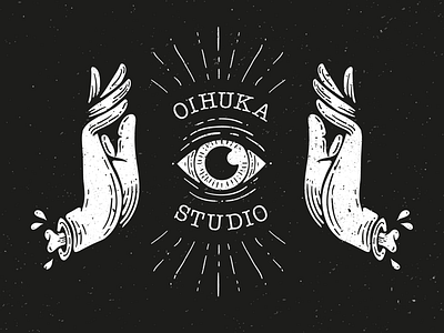 OIHUKA STUDIO artwork design eye graphic hands illustration