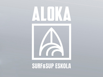 Aloka Surf&SUP basque country brand identity branding creative design eskola graphic logo logo design logo inspiration paddlesurf surf
