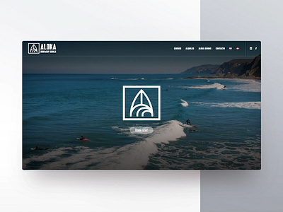 Aloka Surf&SUP branding design graphic design surf ui ux web webdesign