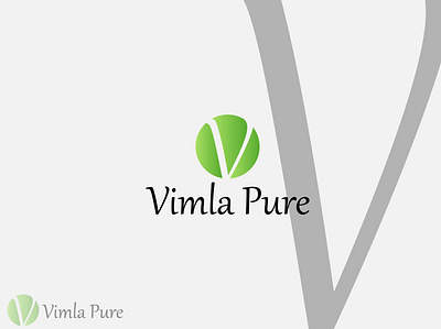 Vimla Pure Logo brand identity clean color concept creative design gradient graphic graphic design graphicdesign green illustrator logo logo design logodesign logos logotype text typogaphy vector