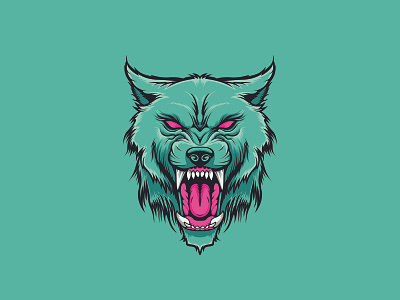 Wolf angry face blue light charachter design icon illustration illustration design logo new year tshirt tshirt design vector wolf design wolf head wolf illustration wolf vector