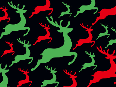 Christmas pattern deer