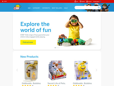 COBI Homepage Redesign Concept branding content design content strategy homepage uidesign uiux