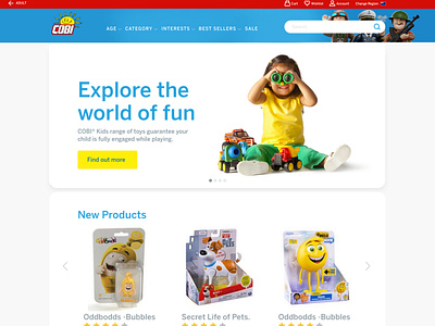 COBI Homepage Redesign Concept