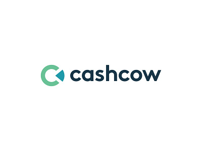 Cashcow (Robo-advisory app) Logo Design : Letter C + Pie Chart