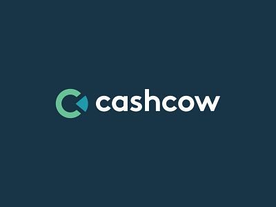 Cashcow Logo (Cashcow (Robo-advisory app) Logo Design : Reverse