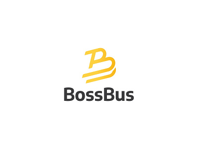 BossBus bold brand identity branding bus icon logo transportation vector