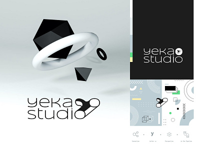 Yeka Studio | Logo Design 3d art agency branding logo logo design studio typogaphy