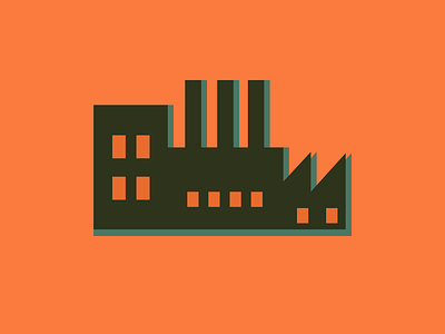 Factory design flat illustration vector