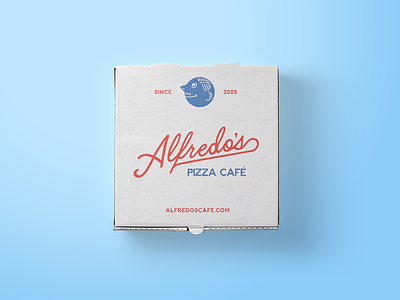 Alfredo's Pizza Café pizza pizza box restaurant branding theoffice