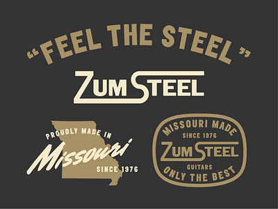 ZumSteel 1 badges branding logotype