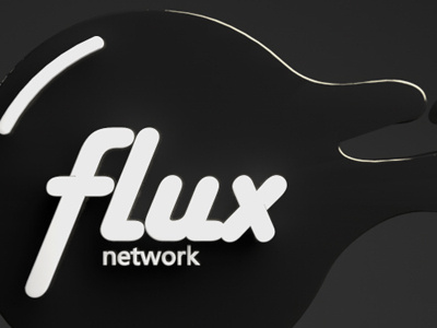 Fluxlogodark 3d cool flux logo tv