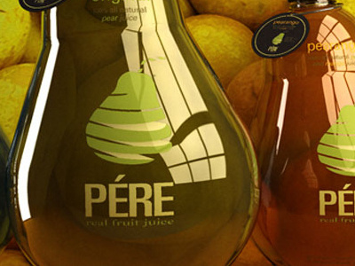 Perebackground Snapshot awesome bottles cool craig elegant fun glass identity juice logo packaging pear pere pinto playful