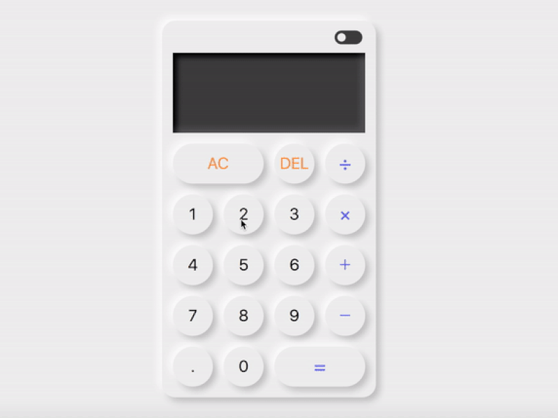 Daily UI #4 / Calculator