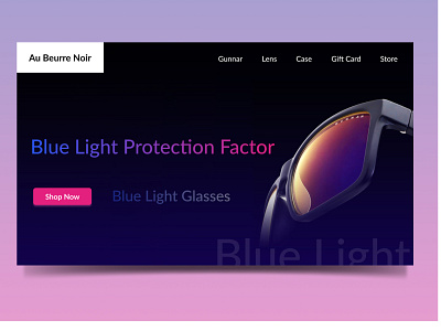 Au Beurre Noir - Website Redesign branding commerce concept darktheme landingpage minimalism modern sunglasses uiux visual art webdesign