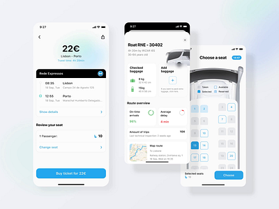 Rede-expressos: Get comfortable in the seat app bus clean design dribbble flat illustration interaction interface mobile motion redesign seat tickets ui ux