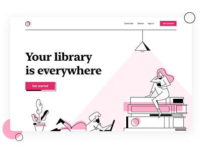 Book library book clean design dribbble flat illustration library marketplace reading service shop vector