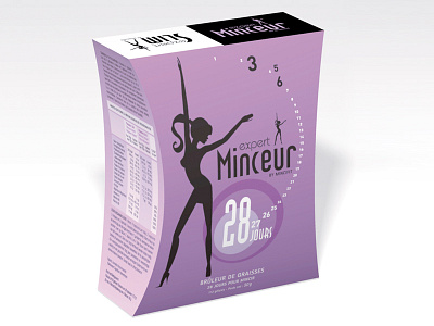 Expert Minceur design illustration packaging