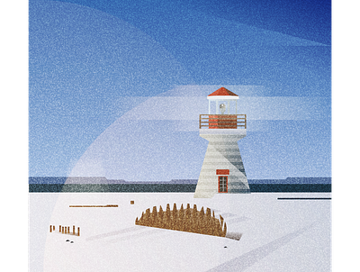 Lighthouse design illustration illustrator minimal vector