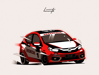 Honda Brio Indonesian Domestic Market branding design geometric illustration illustrator logo minimal simple ui vector