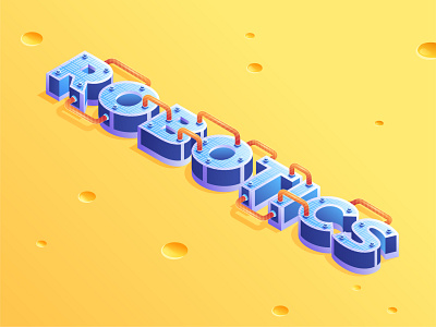 Isometric Robotic Typography