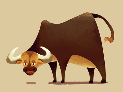Buffalo buffalo character illustration illustrator